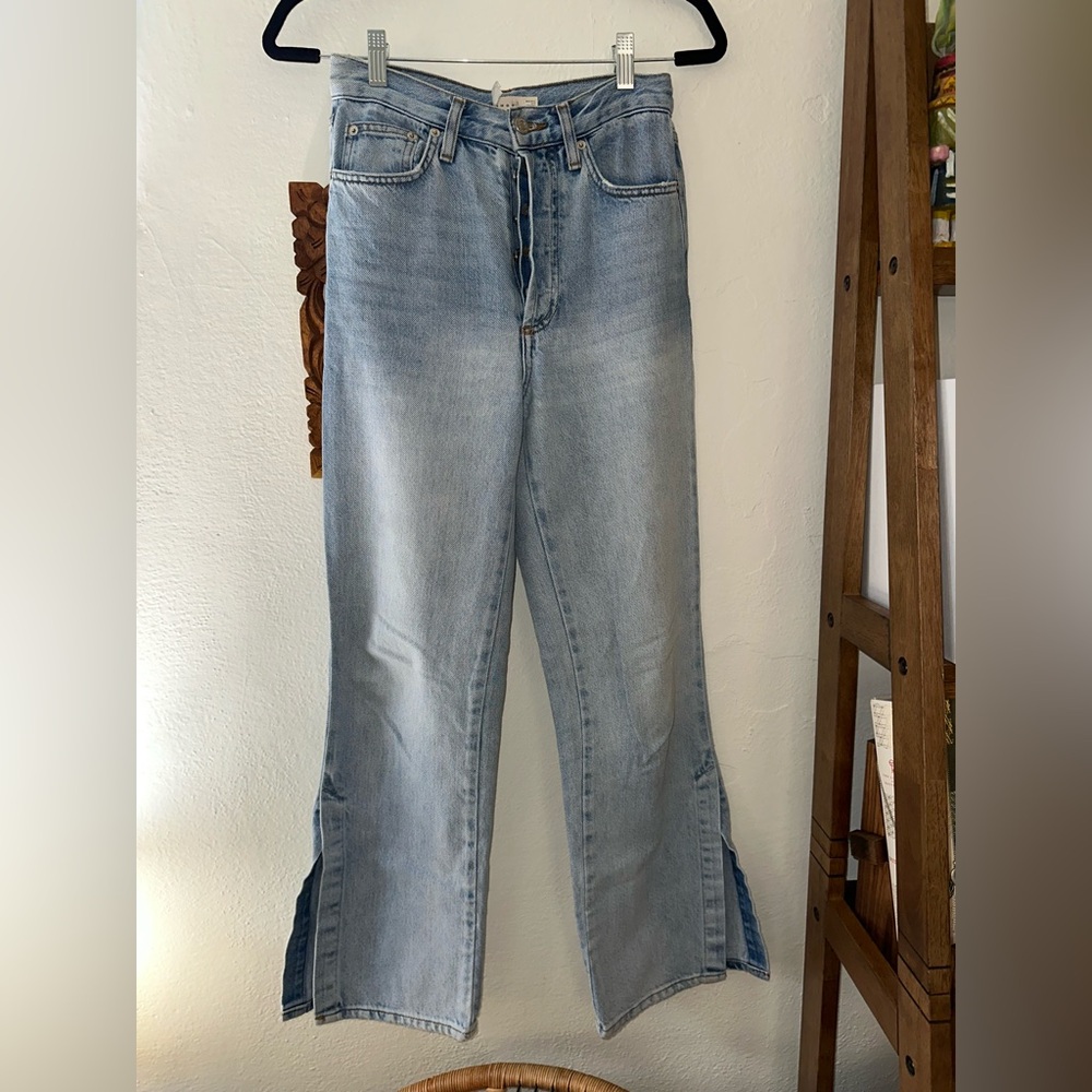 Topshop Light Blue Flare Jeans